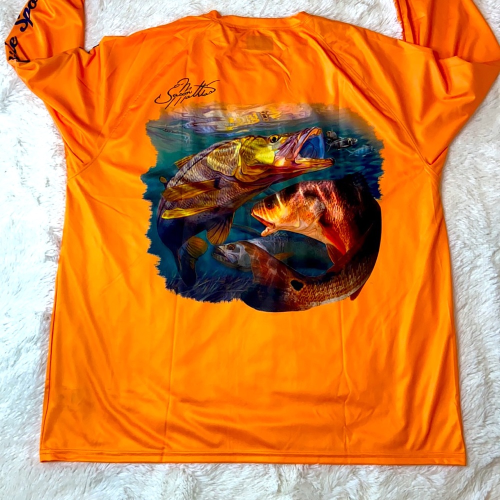 World Wide Sportsman 2XL Orange Long Sleeve Top - Picture 4 of 6